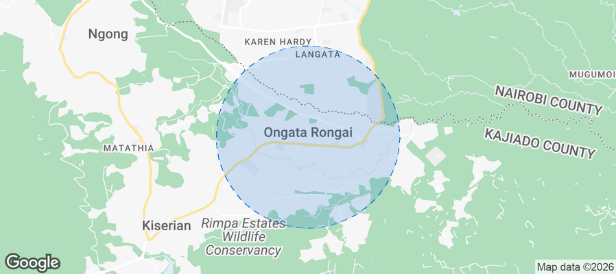 Ongata Rongai Airbnb map